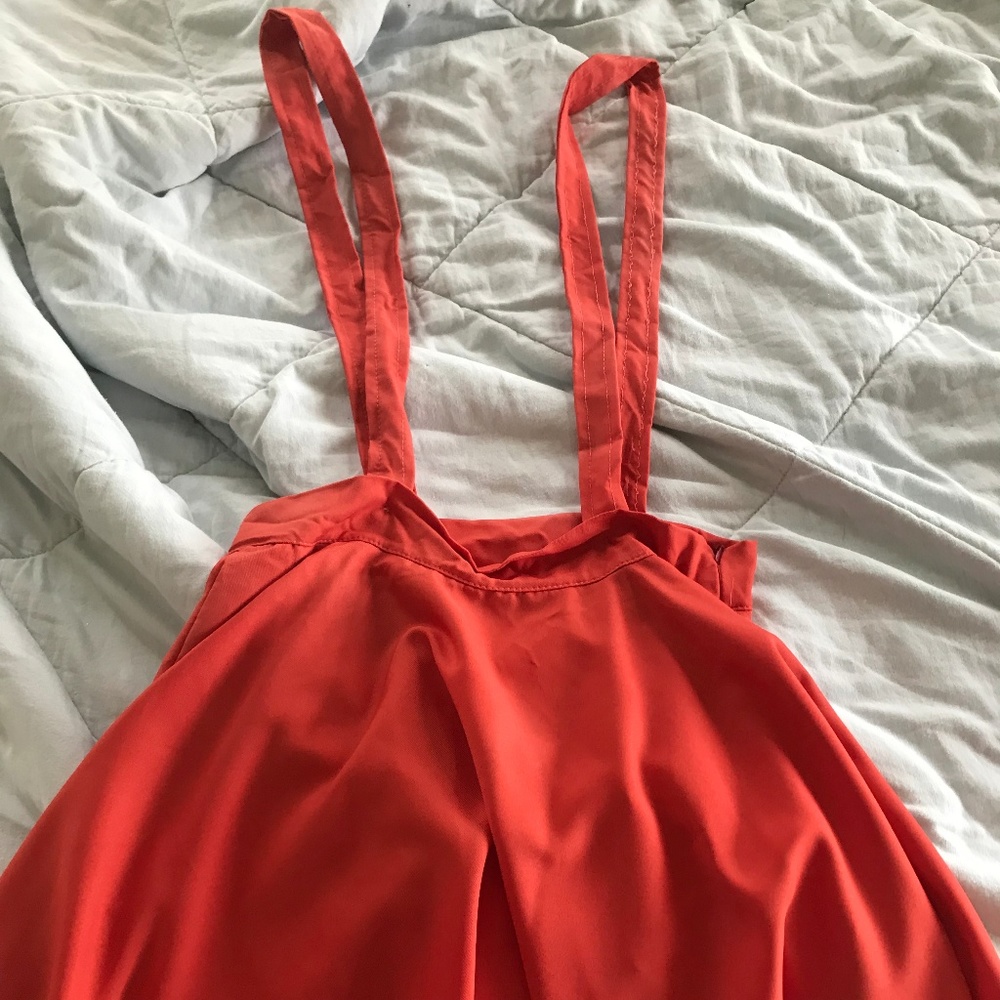 Red Suspender Skirt